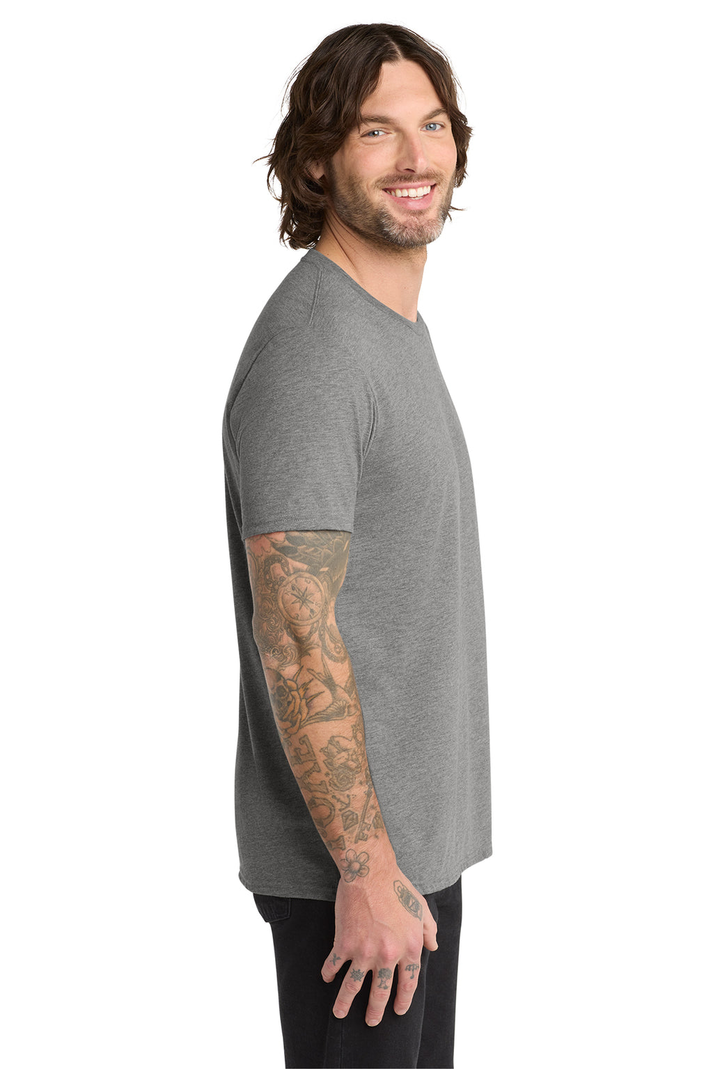 HOLISTIC / Unisex Tri-Blend Tee / Aluminum Grey