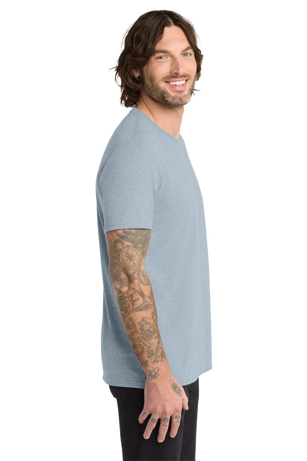 IN MY ESSENTIAL OILS ERA / Unisex Tri-Blend Tee / I Like You Blue