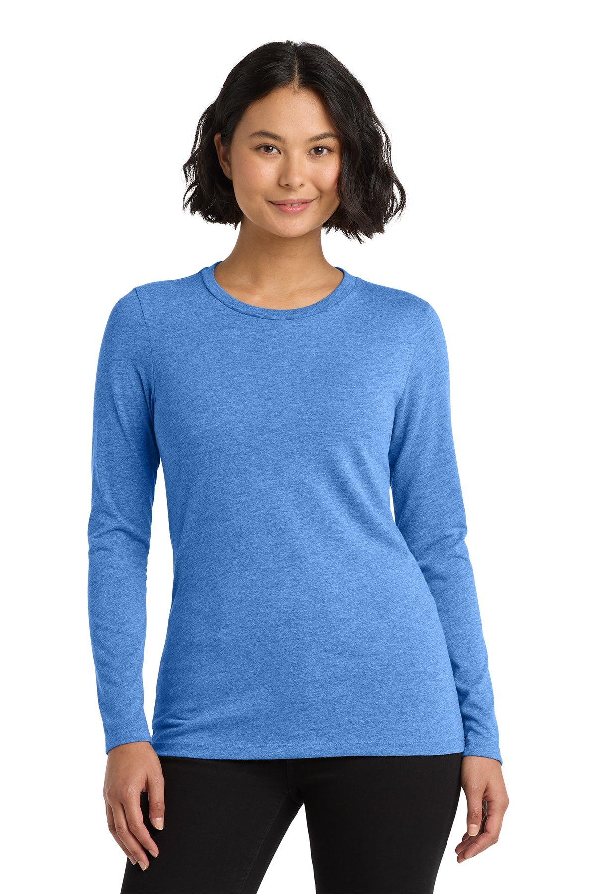 Holistic / Women’s Tri-Blend Long Sleeve Tee / Azure Blue