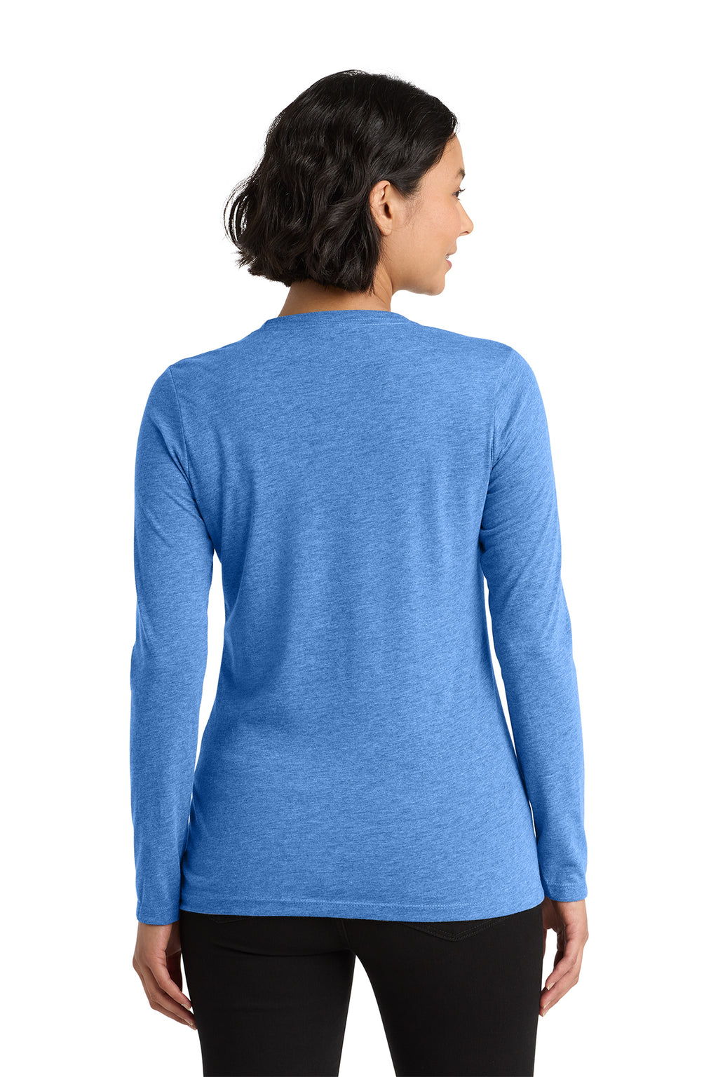 Holistic / Women’s Tri-Blend Long Sleeve Tee / Azure Blue