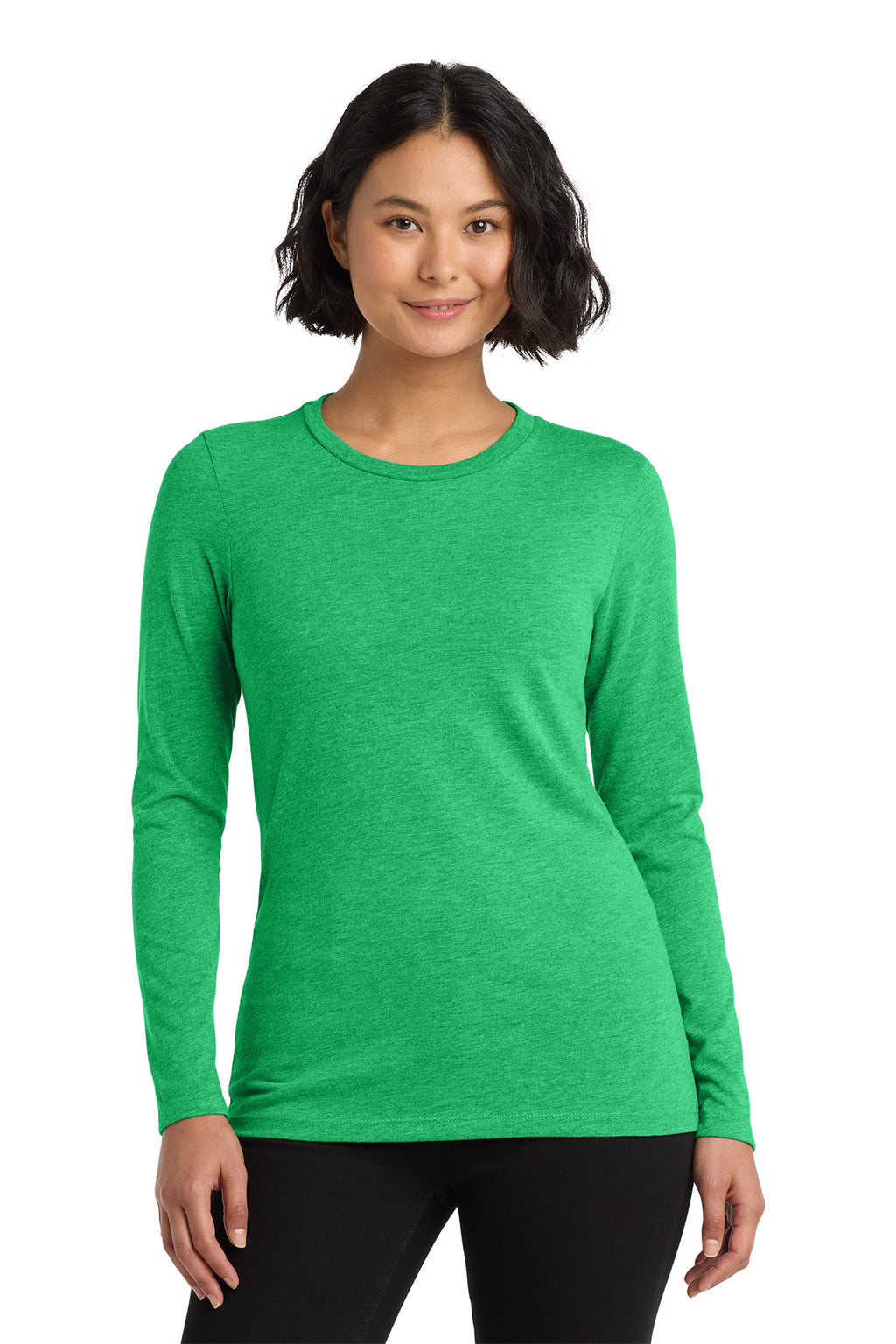 Wellness Warrior / Women’s Tri-Blend Long Sleeve Tee / Enviro Green