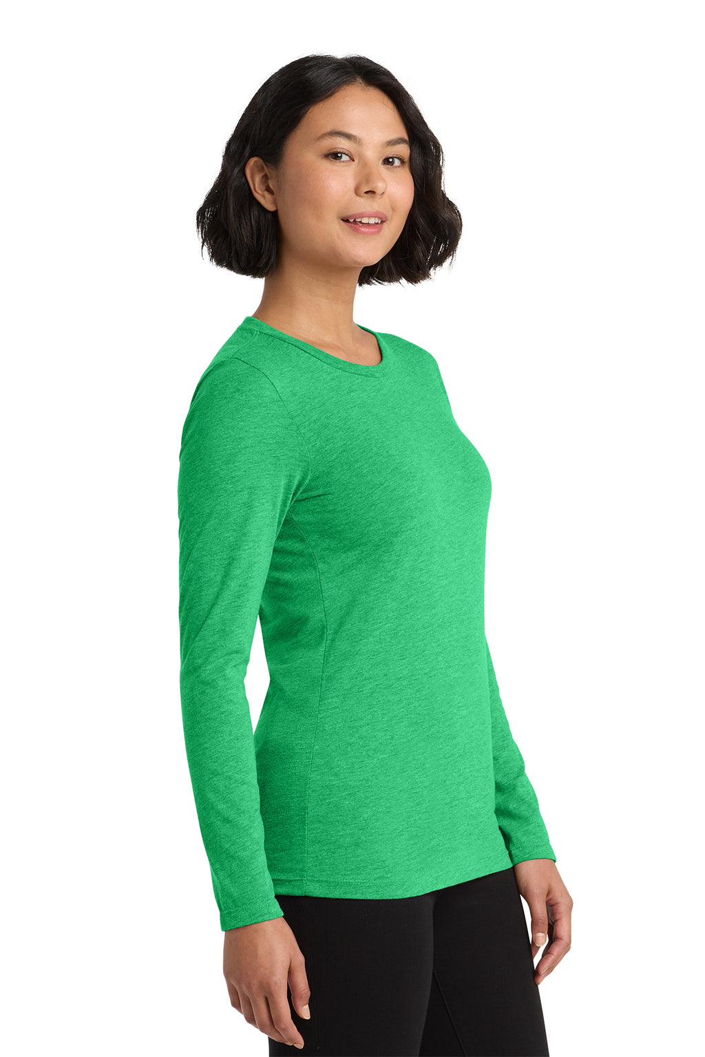 Wellness Warrior / Women’s Tri-Blend Long Sleeve Tee / Enviro Green