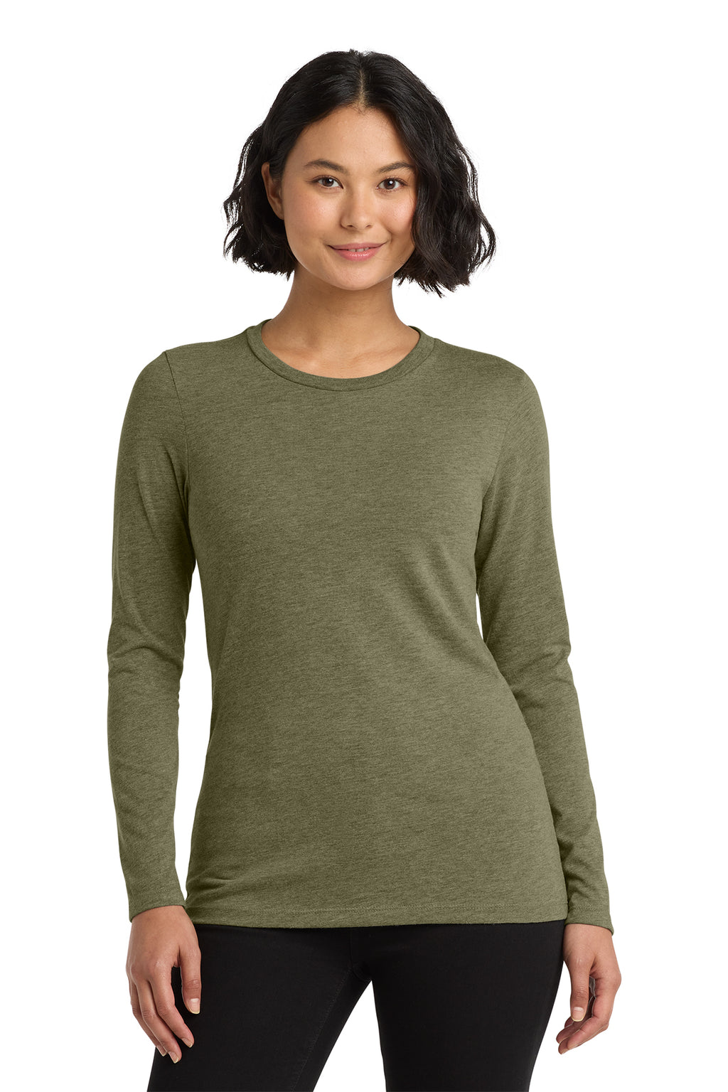 SAGE IT 'TIL YOU MAKE IT / Women’s Tri-Blend Long Sleeve Tee / Olive You Green