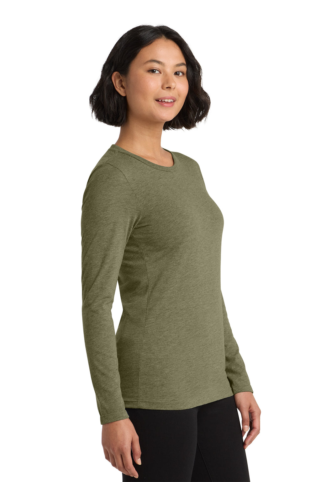 SAGE IT 'TIL YOU MAKE IT / Women’s Tri-Blend Long Sleeve Tee / Olive You Green