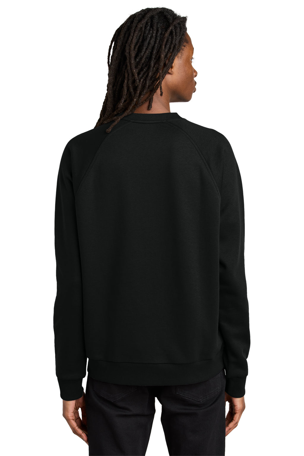 Holistic / Unisex Organic CVC Fleece Crewneck Sweatshirt / Black