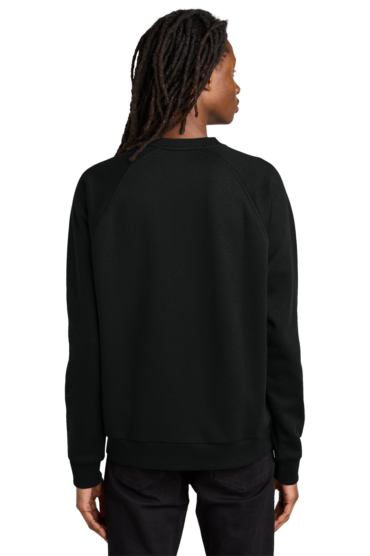 Holistic / Unisex Organic CVC Fleece Crewneck Sweatshirt / Black