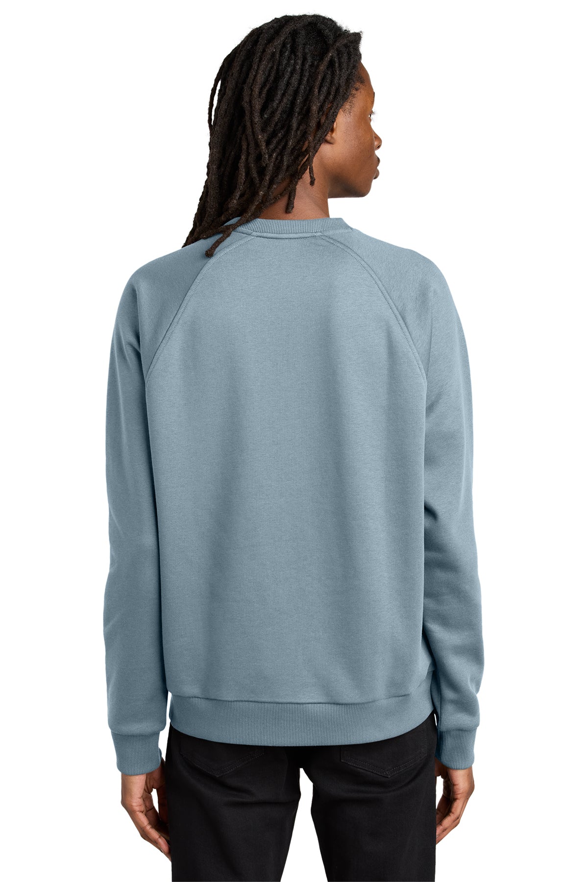 HOLISTIC / Unisex Organic CVC Fleece Crewneck Sweatshirt / I Like You Blue