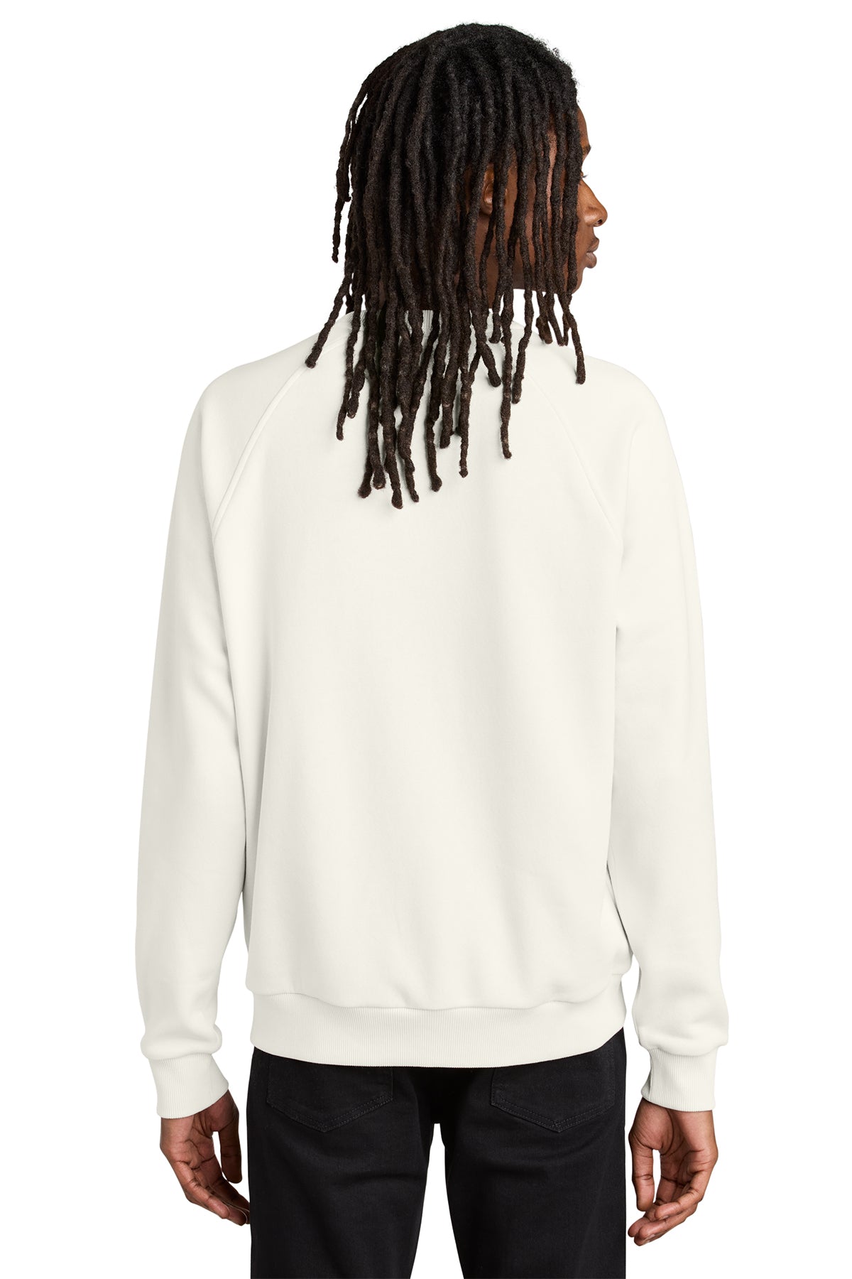 FARMACY / Unisex Organic CVC Fleece Crewneck Sweatshirt / White Sand