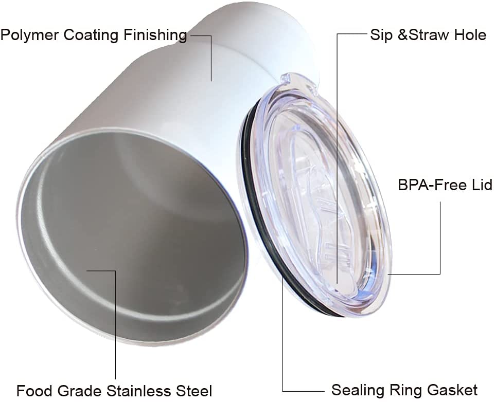 HOLISTIC / 32oz Stainless Steel Tumbler / White