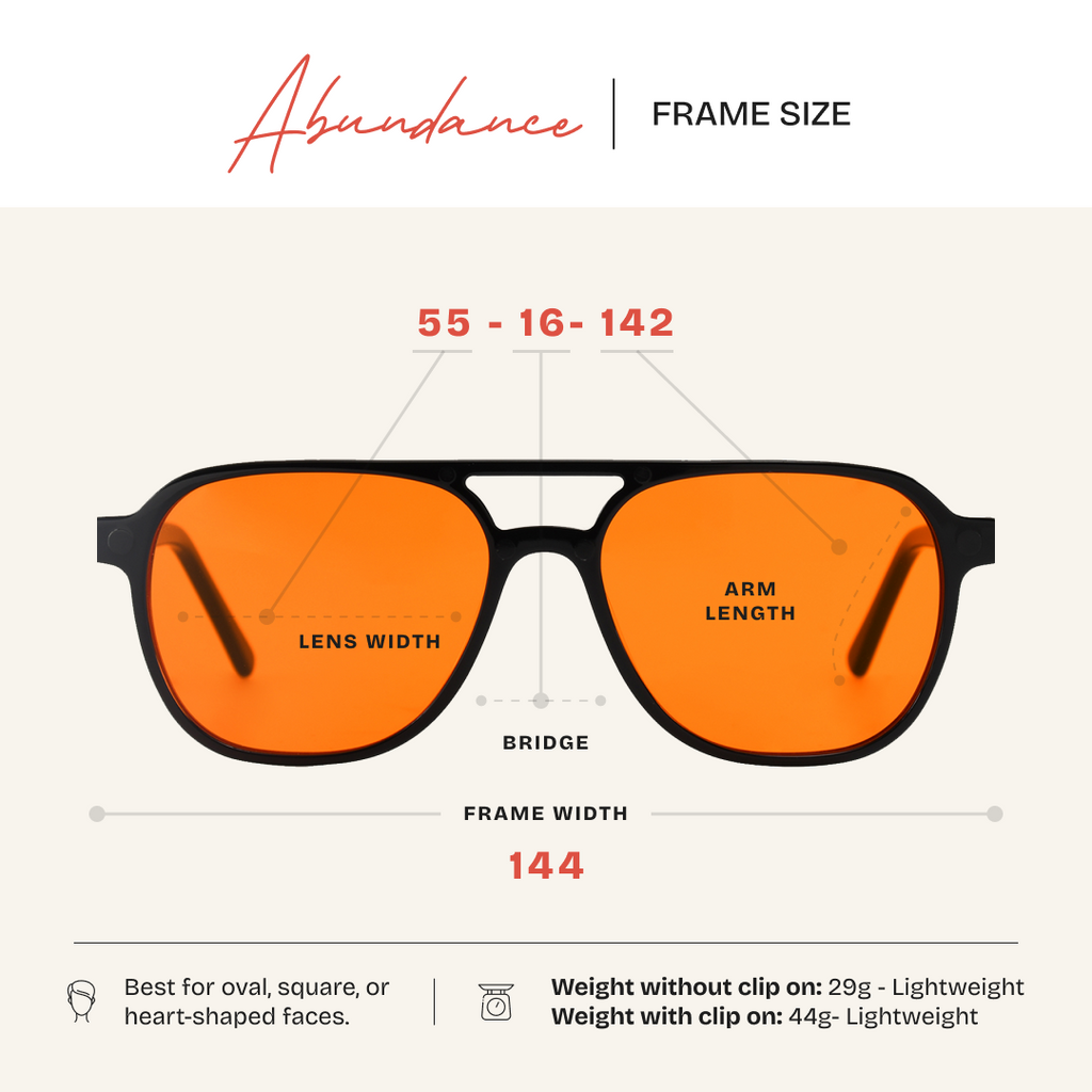Abundance Clip'N'Go 2 in 1 Blue Light Blockers
