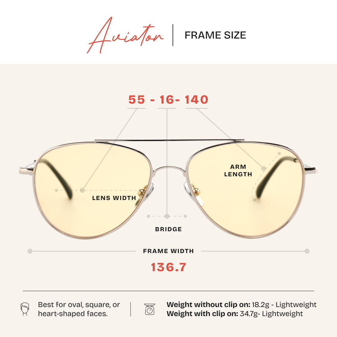 Aviator Magnetic Daytime Blue Light Blocker