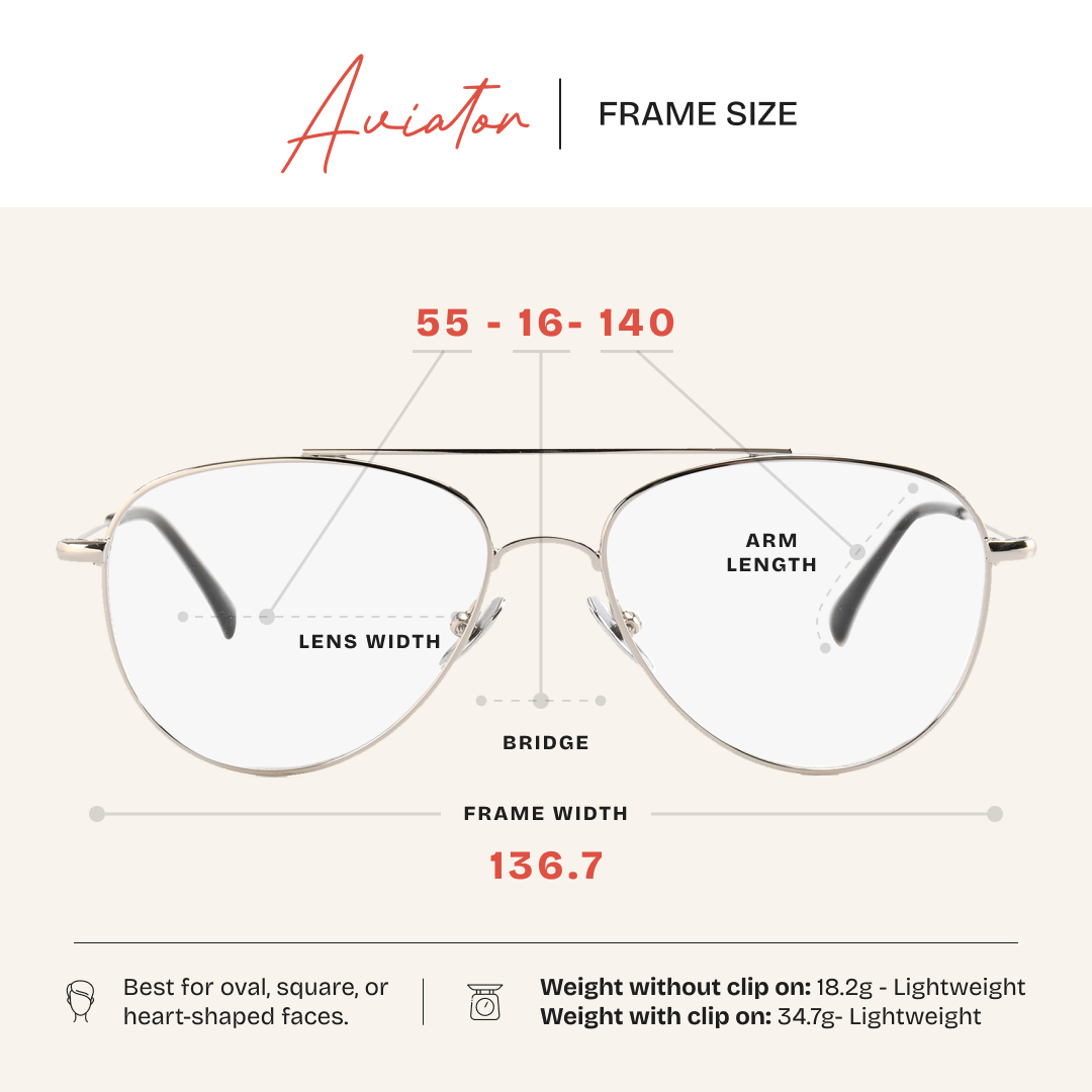 Aviator Magnetic Clip'N'Go 4-in-1 Blue Light Blockers