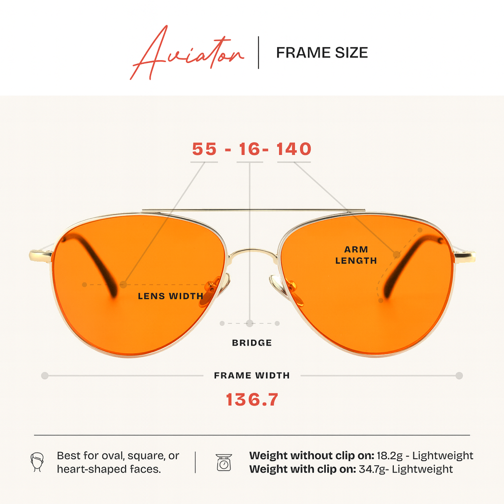 Aviator Magnetic Evening Blue Light Blockers