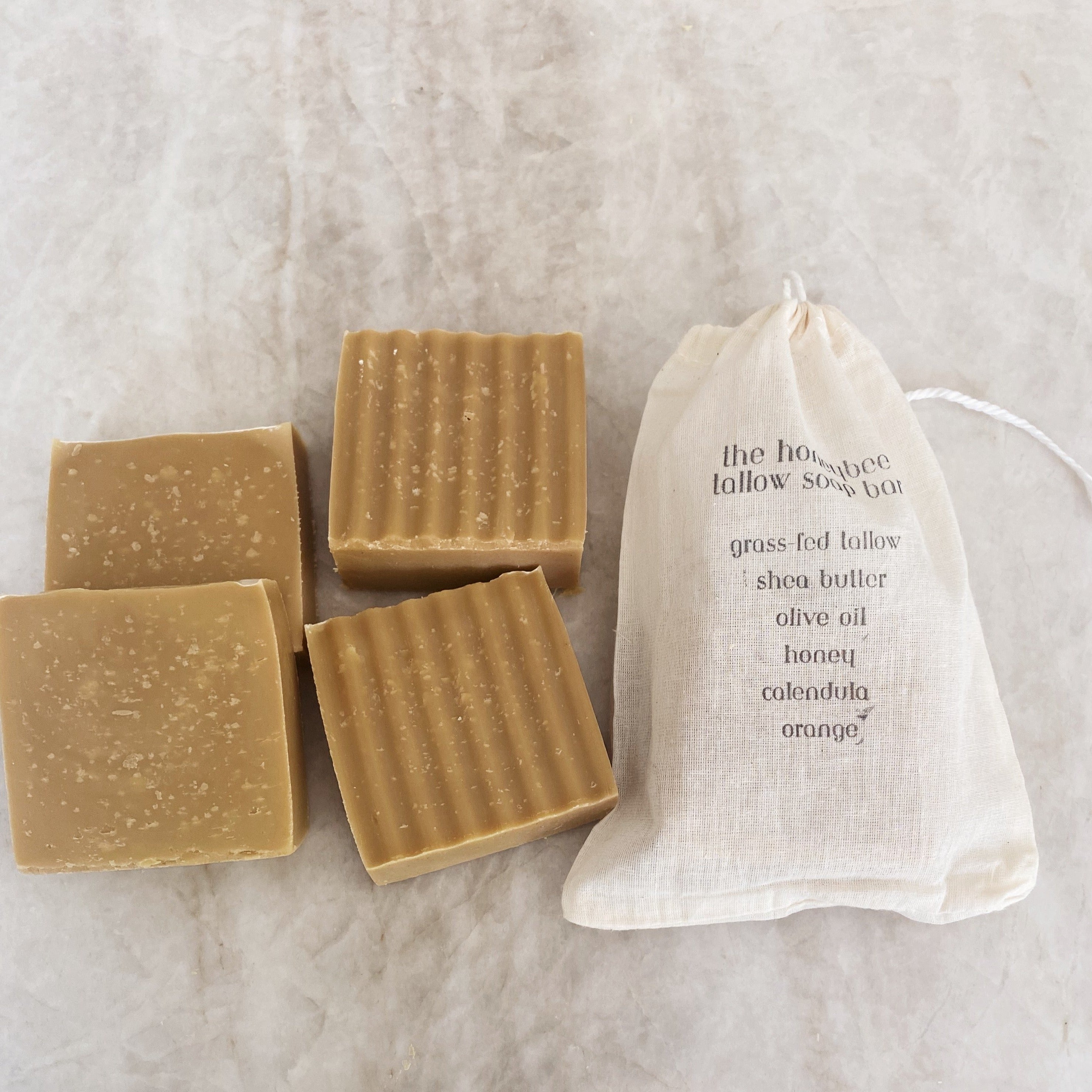 the honeybee tallow soap bar