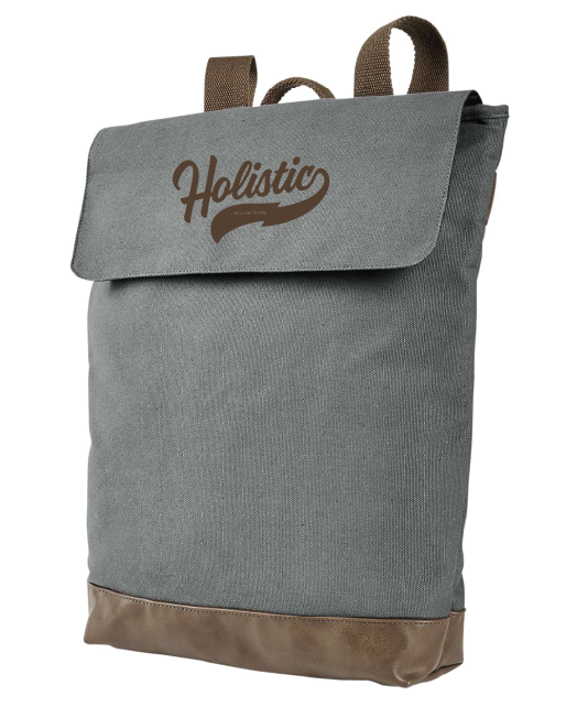 HOLISTIC / Canvas Rucksack / Smoke/ Brown