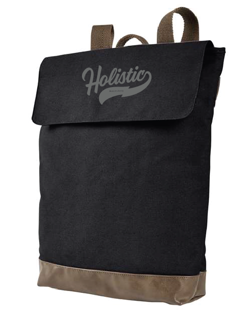 HOLISTIC / Canvas Rucksack / Black/ Brown