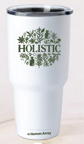 HOLISTIC / 32oz Stainless Steel Tumbler / White