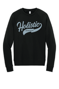 Holistic / Unisex Organic CVC Fleece Crewneck Sweatshirt / Black