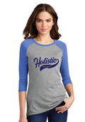 Holistic / Womens Perfect Tri 3/4-Sleeve Raglan / Royal Frost/ Grey Frost
