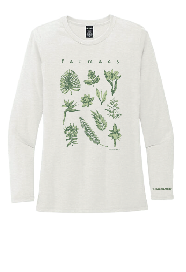 FARMACY / Women’s Tri-Blend Long Sleeve Tee / Fairly White