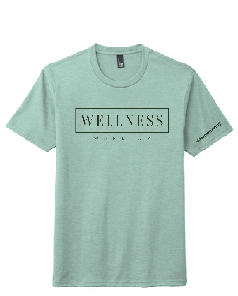 WELLNESS WARRIOR / Unisex Tri-Blend Tee / Heather Dusty Sage