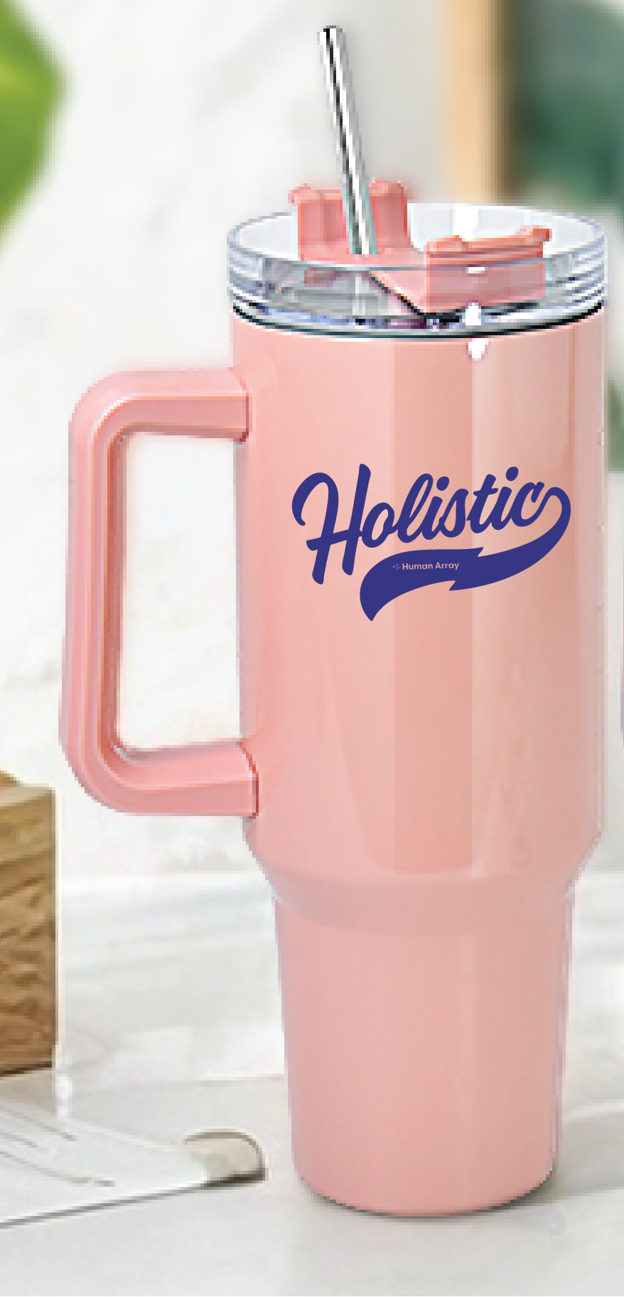 HOLISTIC 40oz Tumbler with Handle and Straw Lid / 4 colors