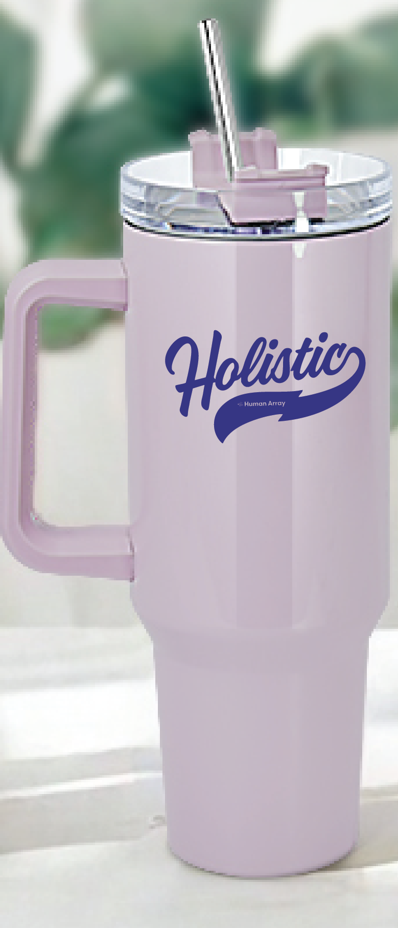 HOLISTIC 40oz Tumbler with Handle and Straw Lid / 4 colors