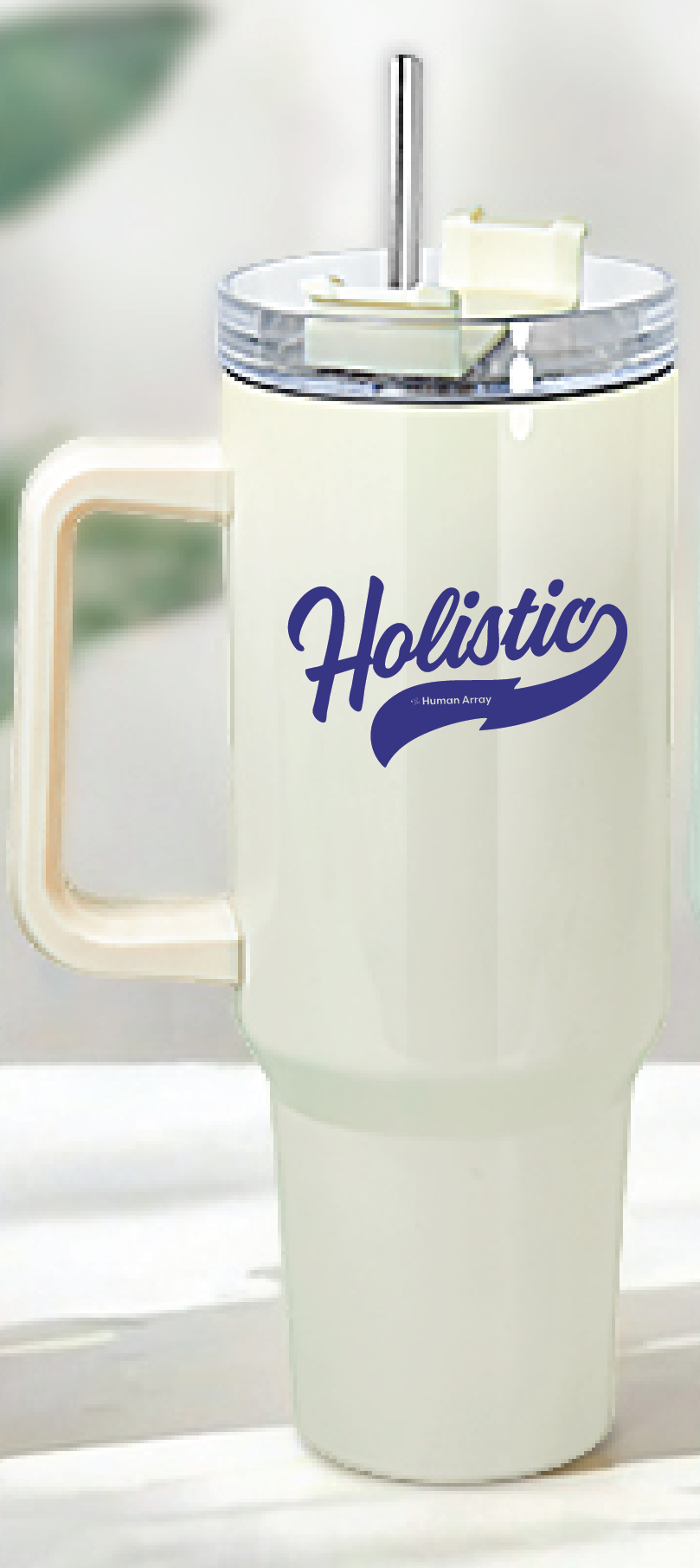 HOLISTIC 40oz Tumbler with Handle and Straw Lid / 4 colors