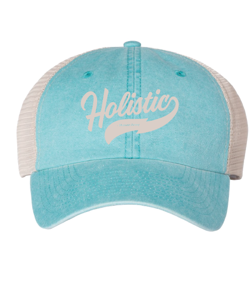 Holistic Pigment-Dyed Trucker Cap / Mint Stone