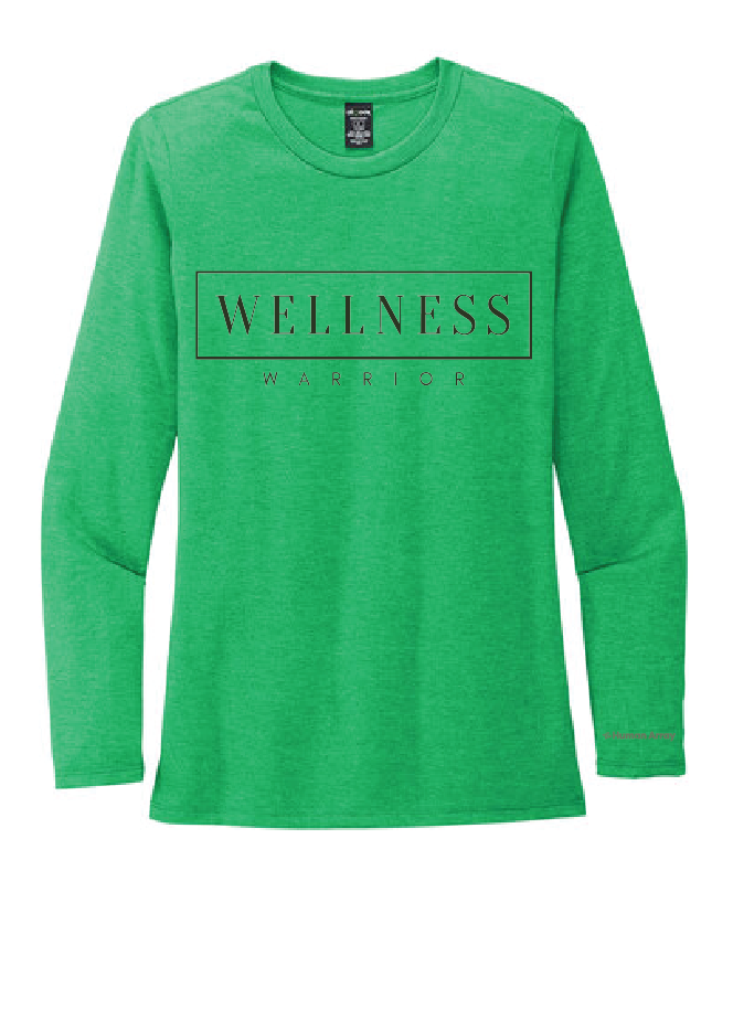 Wellness Warrior / Women’s Tri-Blend Long Sleeve Tee / Enviro Green