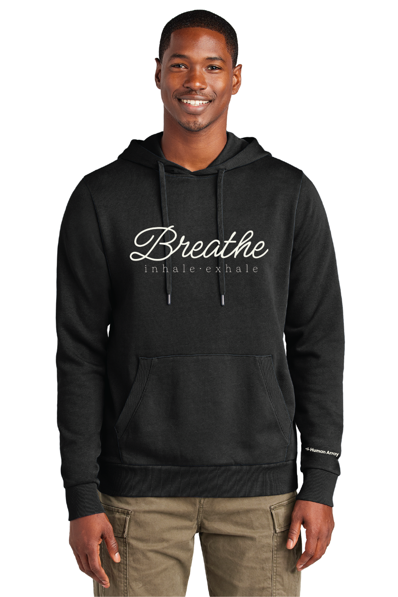 BREATHE / Fleece Hoodie / Black