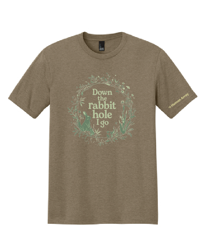 Down The Rabbit Hole I Go / Unisex Tri-Blend Tee / 2 Colors
